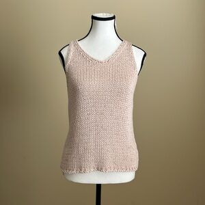 Alpha Studio - Loose Knit Sleeveless Sweater Shell - 44 IT - M / 8 U.S.